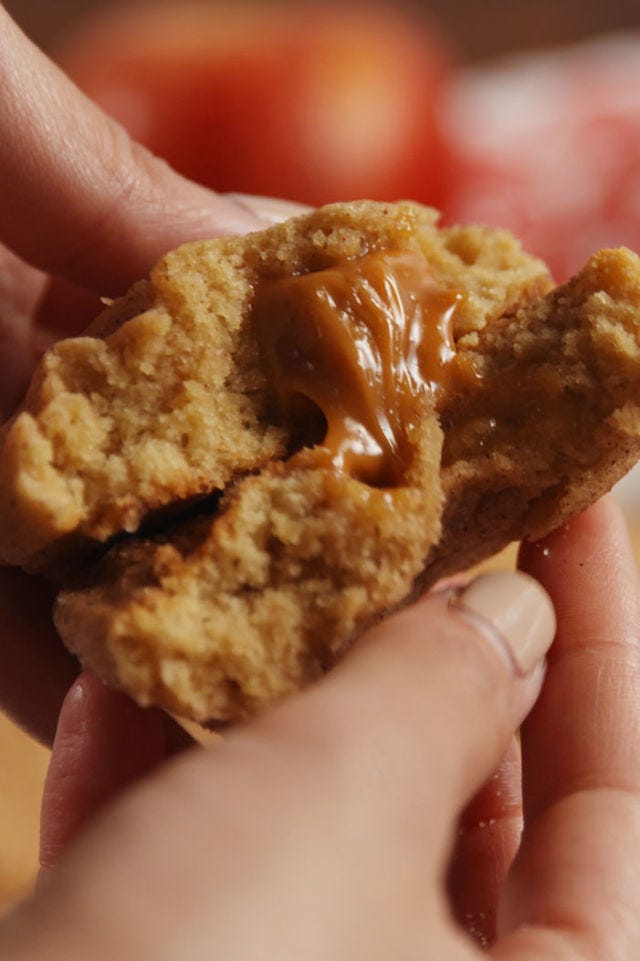 Caramel Stuffed Cookies
