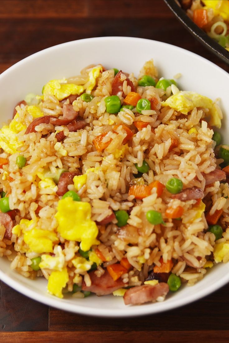 hot dog fried rice vertical