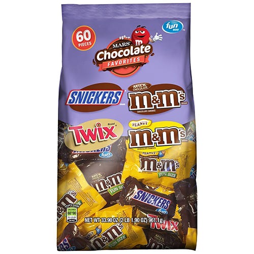 MARS Chocolate Favorites Fun Size Candy Bars Variety Mix