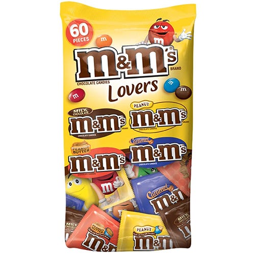 M&M's Lovers Variety Mix Chocolate Fun Size Candy