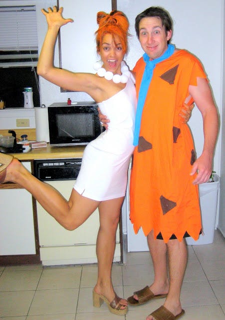 Clothing, Orange, Leg, Fun, Costume, Dress, Human leg, 