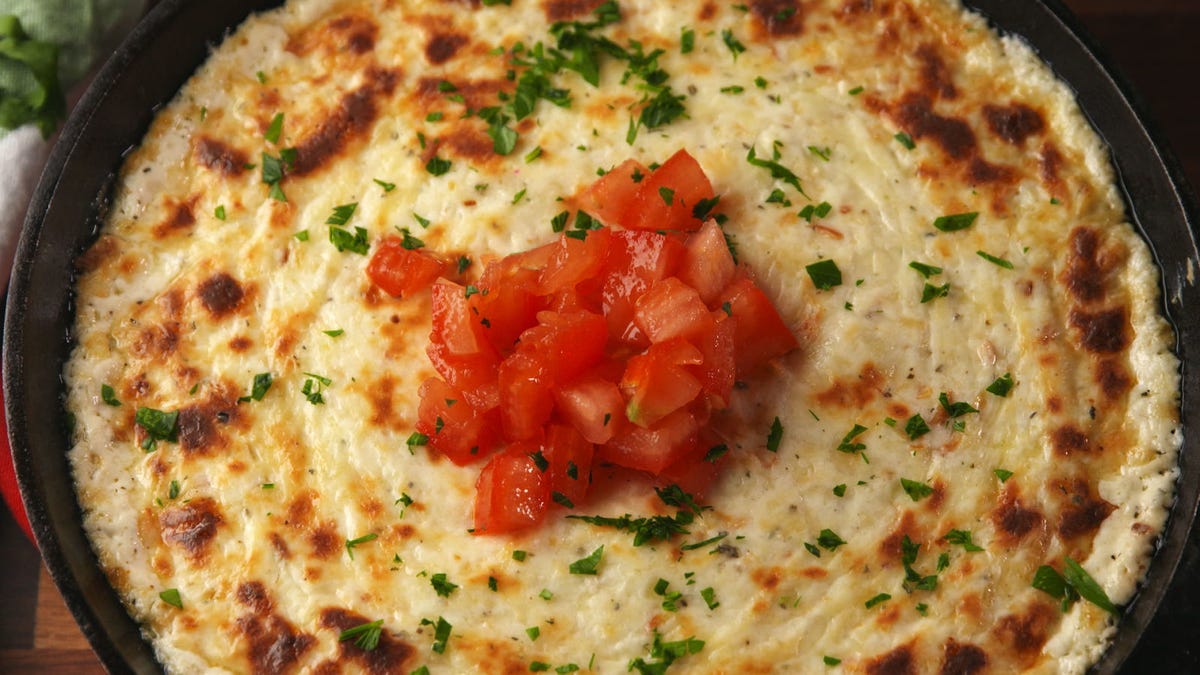 Video player poster image preview for This Smoked Mozzarella Dip >>> Everything Else