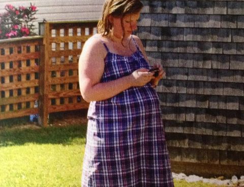 Sarah Scott's first pregnancy