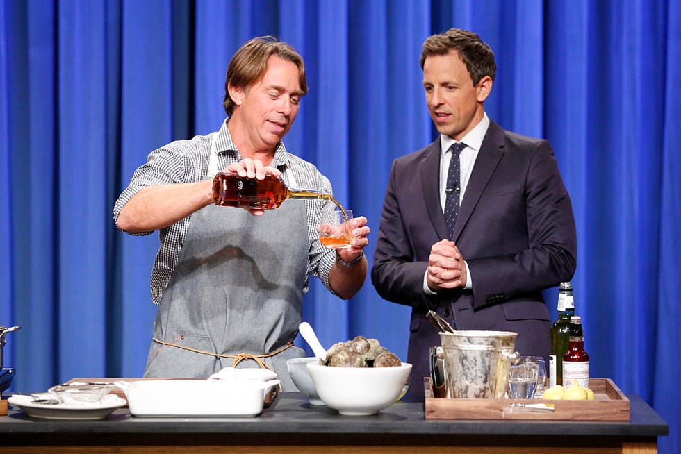 John Besh and Seth Meyers