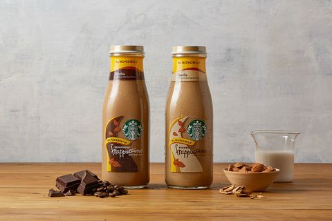 Starbucks almond milk Frappuccinos