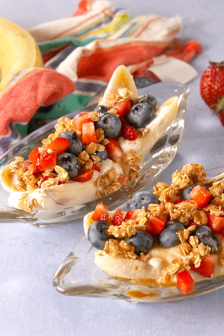 breakfast banana splits