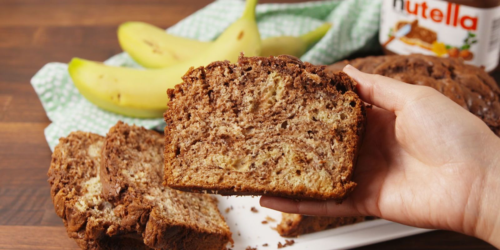 Best Nutella Banana Bread Recipe - How To Make Nutella Banana Bread ...