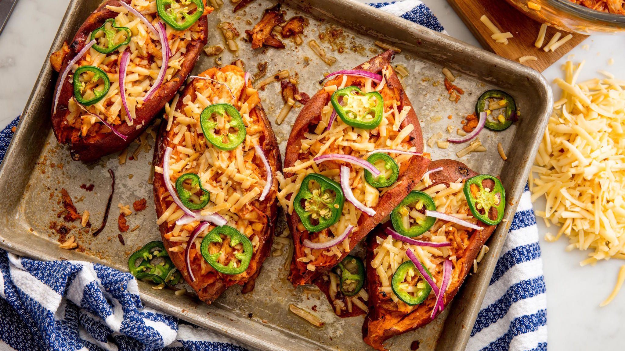 BBQ Chicken Twice Baked Potatoes