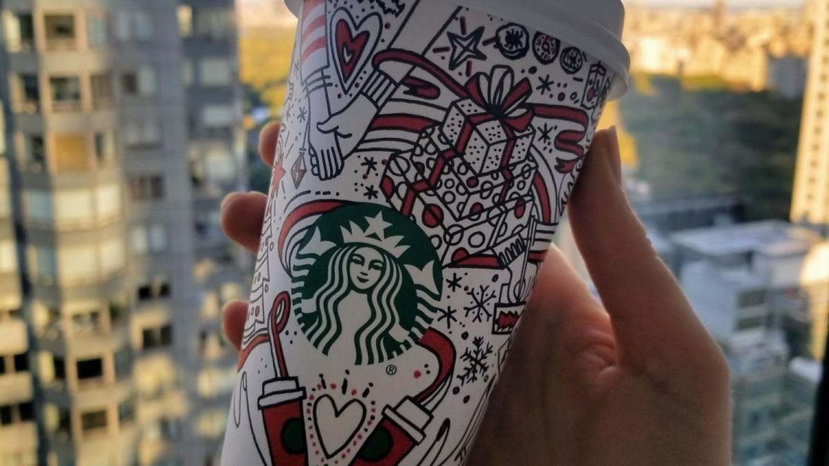 preview for Starbucks Hack: This Peppermint Bark Frappuccino Sleighs Its Holiday Drinks!