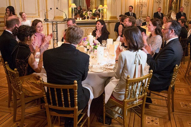 Event, Ceremony, Wedding reception, Wedding, Function hall, Rehearsal dinner, Party, Restaurant, Dress, Supper, 