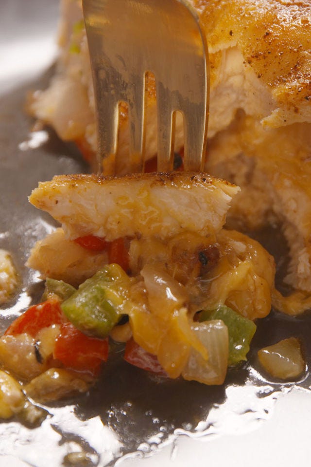 Cajun Stuffed Chicken Vertical