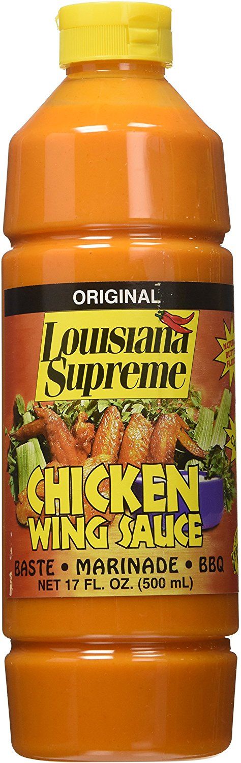  The Original Louisiana Supreme Chicken Wing Sauce 12 oz Bottle  : Grocery & Gourmet Food