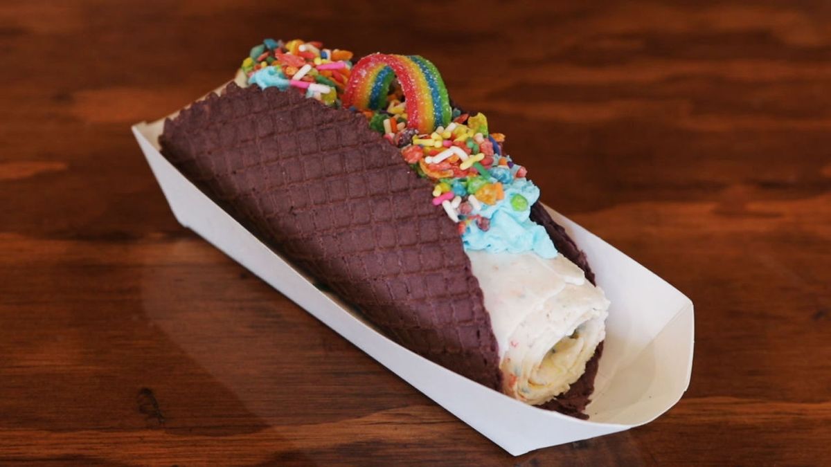 preview for This Café Serves The Most Over-The-Top Dessert Tacos