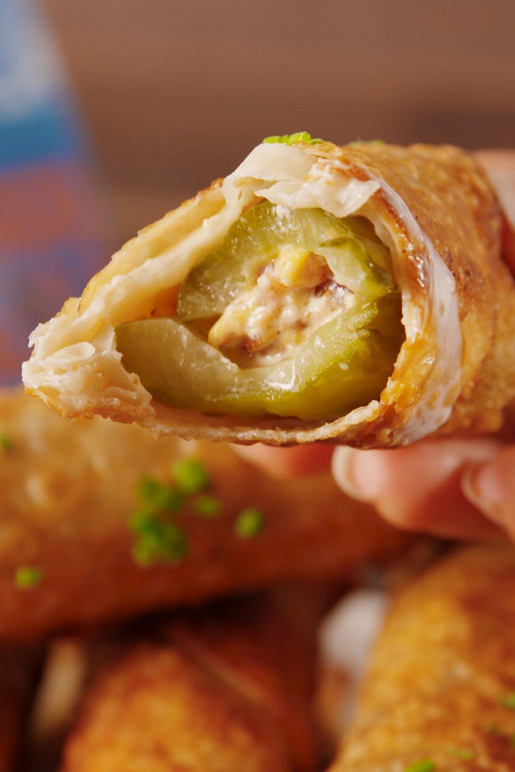 pickle egg rolls vertical