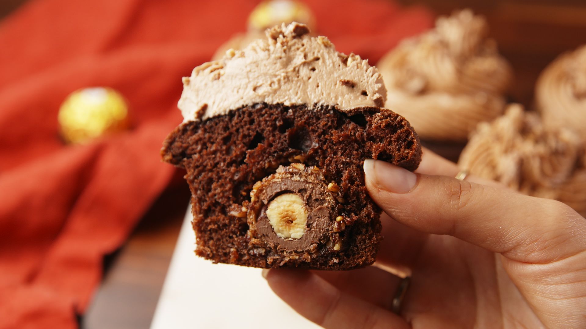 ferrero rocher muffins