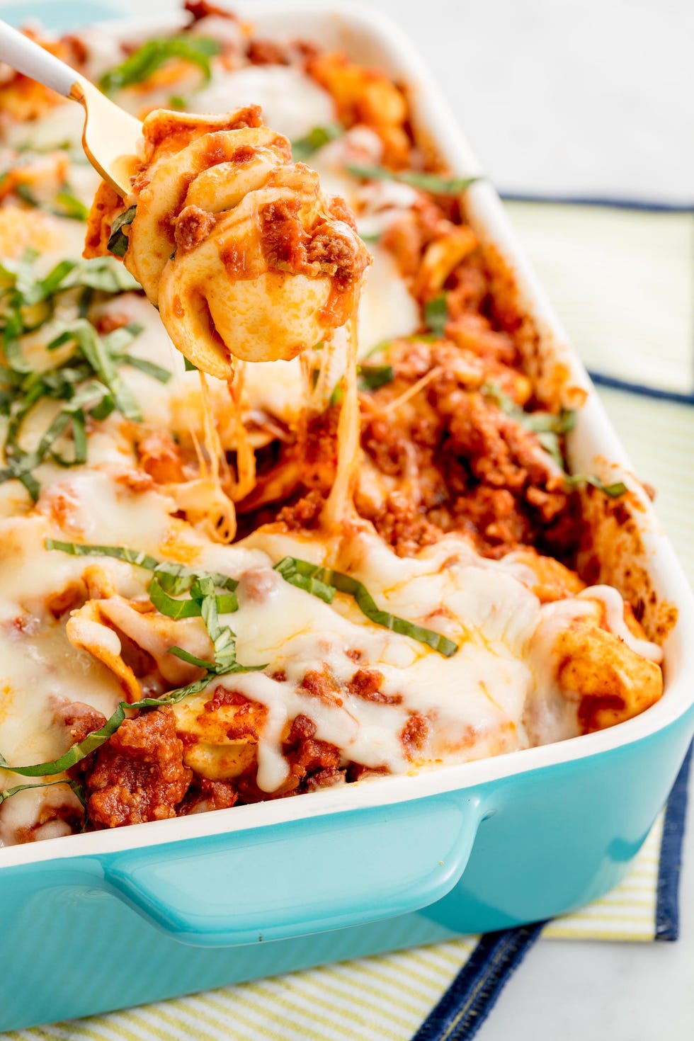 bolognese tortellini bake vertical