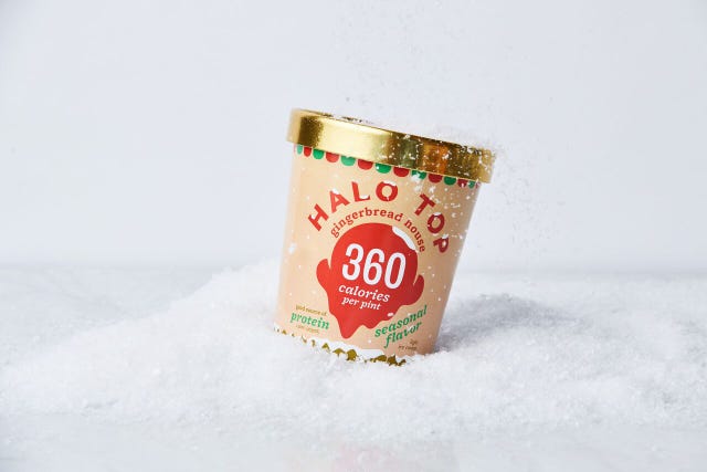 Halo Top Gingerbread House