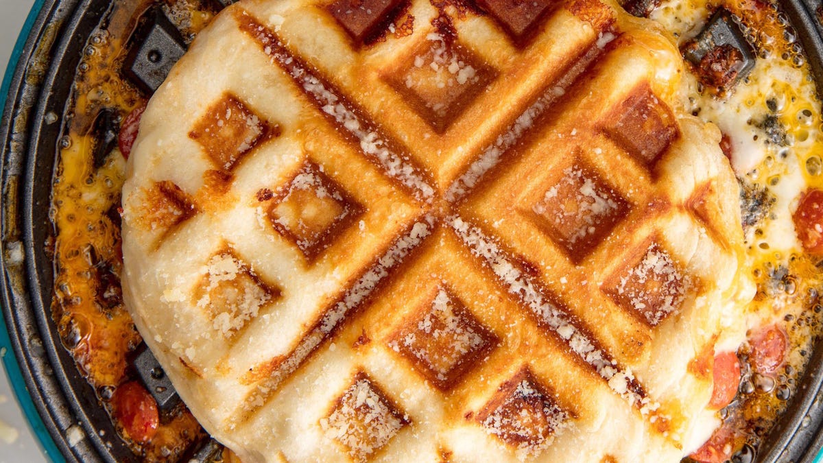 preview for Pizza Waffles Prove You Can Eat Waffles Anytime