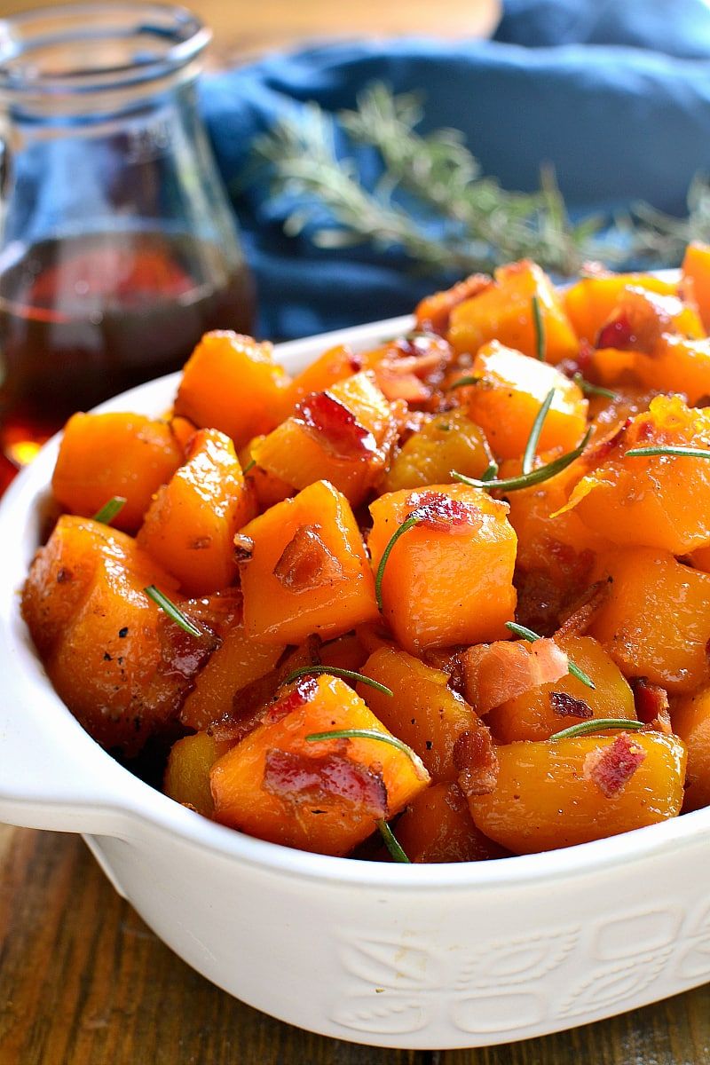 roasted buttercup squash with baconrecipes