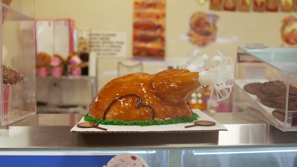 Baskin Robbins Ice Cream Turkey Cake Desserts Shaped Like Thanksgiving Turkeys