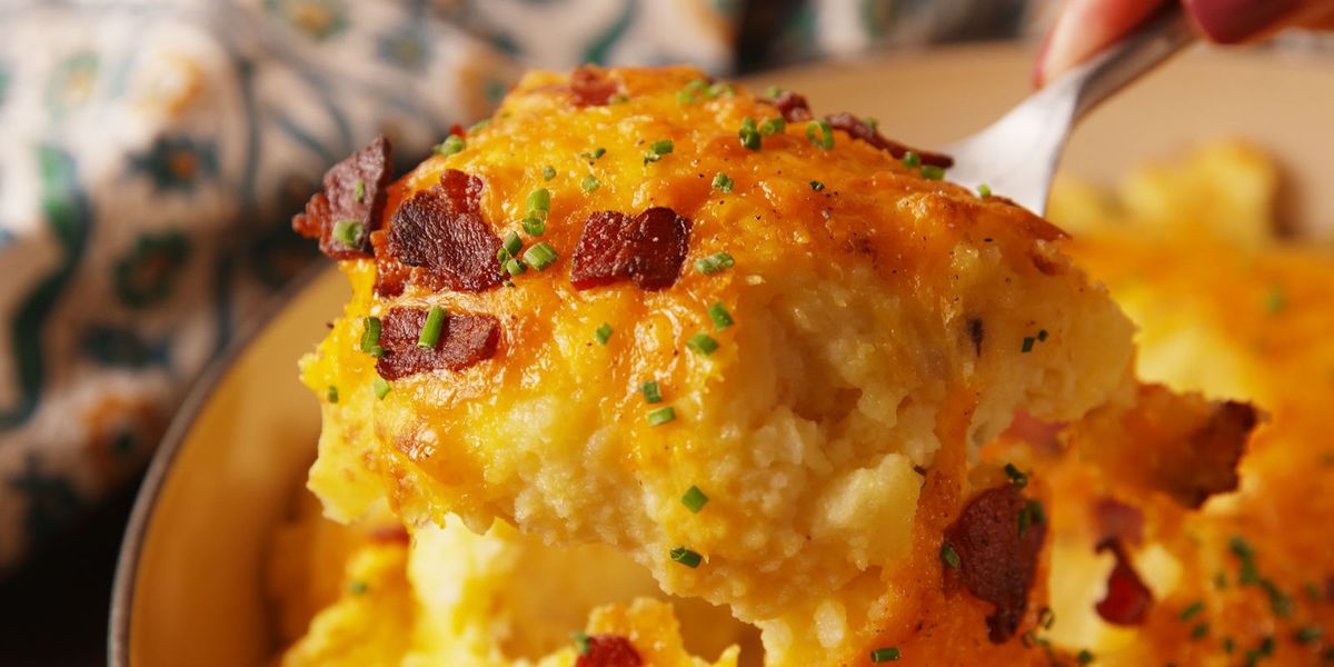 Best Loaded Mashed Potato Bake Recipe How to Make Loaded Mashed Potato Bake