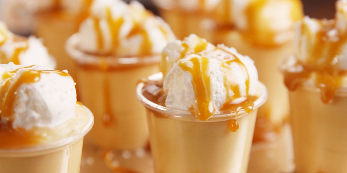 Best Salted Caramel Pudding Shot Recipe How To Make Salted Caramel Pudding Shots 