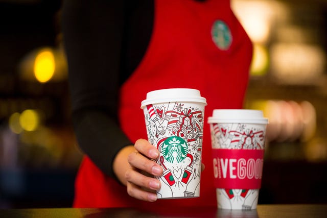 Starbucks holiday cups