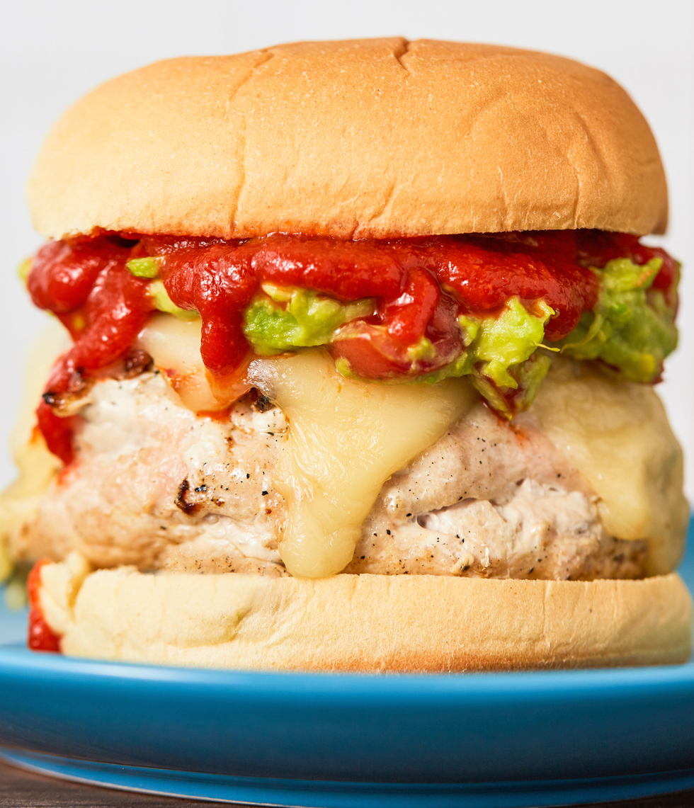 sriracha turkey burger vertical