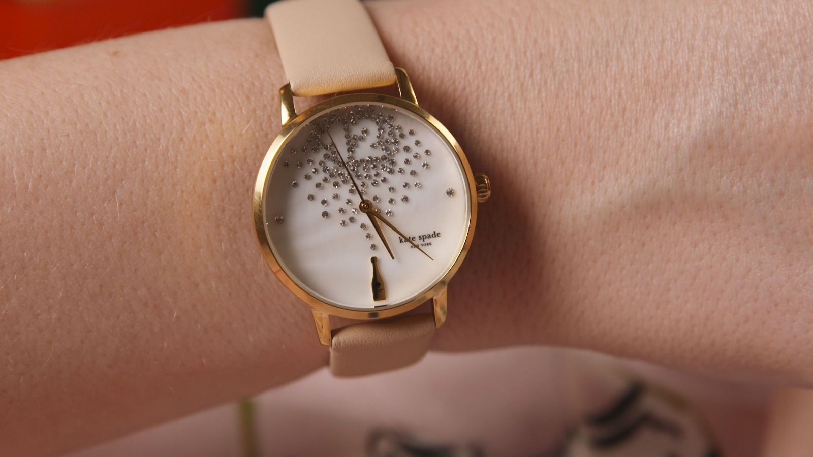 kate spade watch champagne bottle