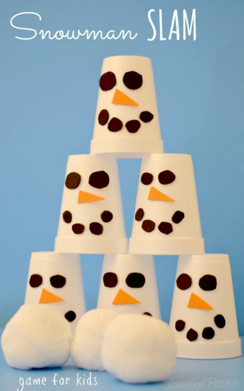 Games, Design, Pattern, Recreation, Snowman, 