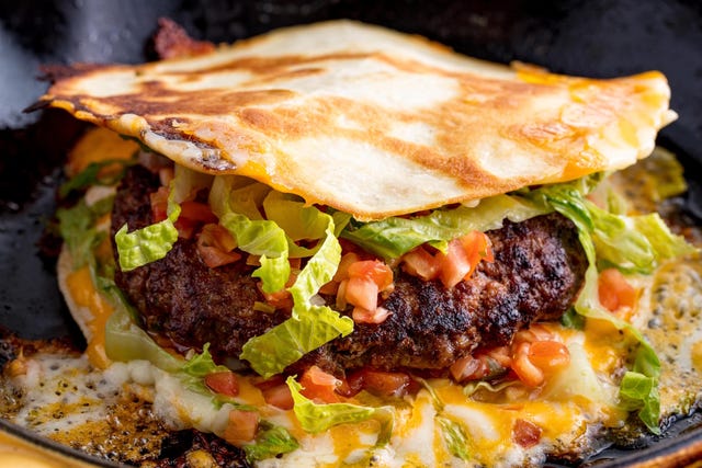 quesadilla burger horizontal