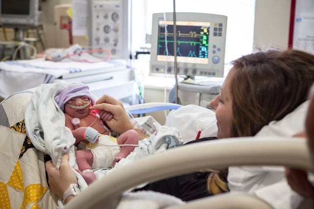 Hospital, Patient, Child, Childbirth, Baby, Birth, Medical equipment, Hospital bed, Event, Service, 