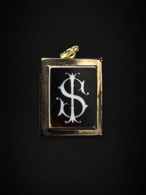 Locket, Font, Pendant, Fashion accessory, Jewellery, Metal, Calligraphy, Symbol, Art, 