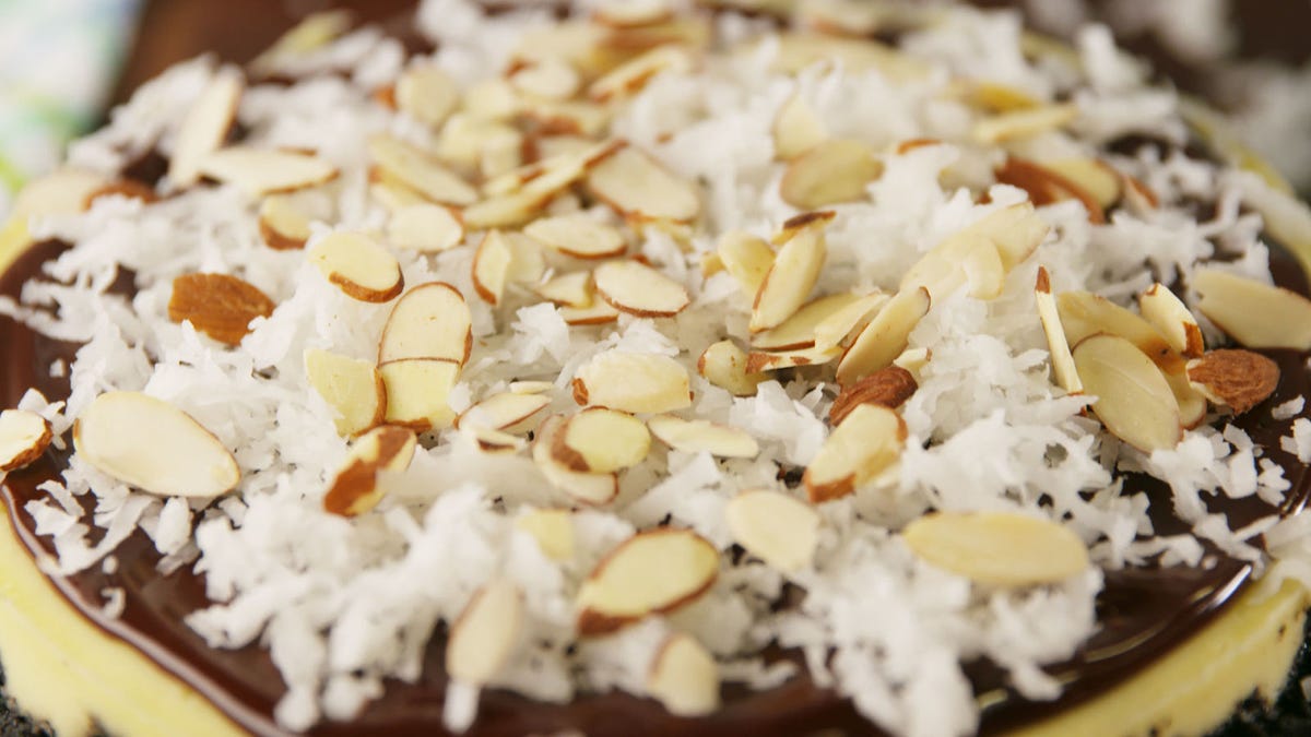 Video player poster image preview for This Cheesecake Tastes JUST Like An Almond Joy!
