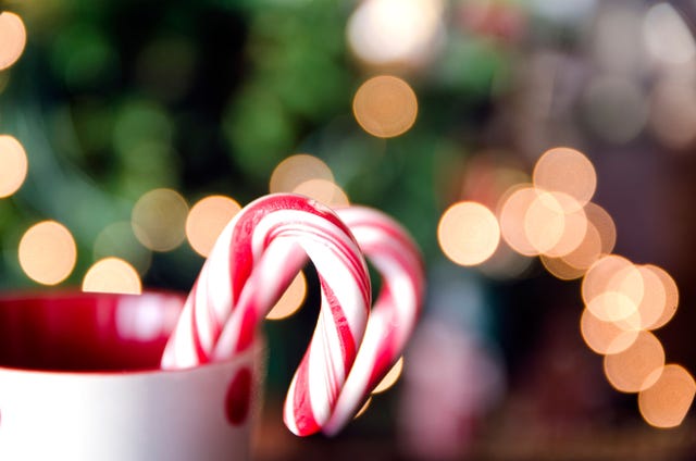 Christmas, Polkagris, Candy cane, Light, Holiday, Confectionery, Event, Candy, Christmas decoration, 