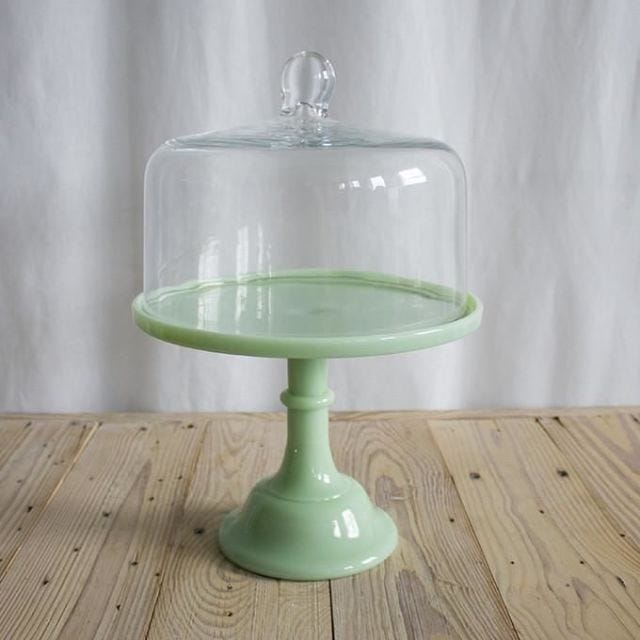 Green, Cake stand, Product, Serveware, Glass, Tableware, Dishware, Ceramic, 