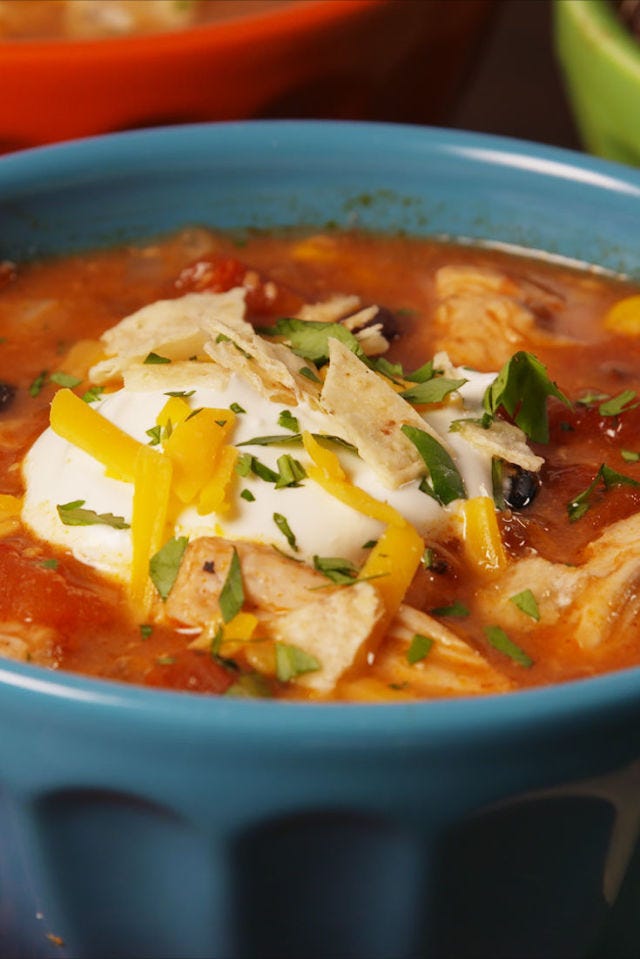 crock pot chicken enchilada soup