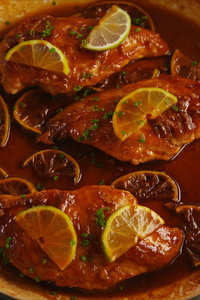 Fireball Glazed Chicken Vertical