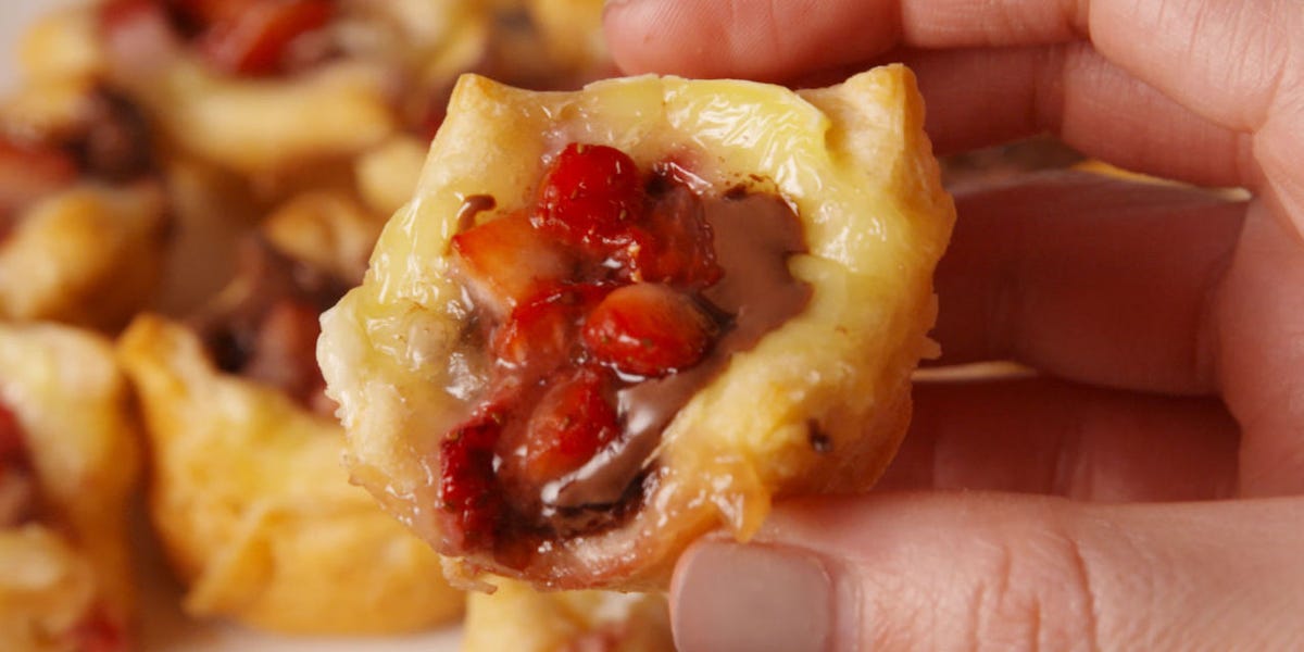 Nutella Strawberry Brie Bites