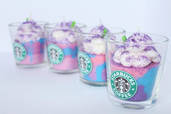 delish-unicorn-frappuccino-candle