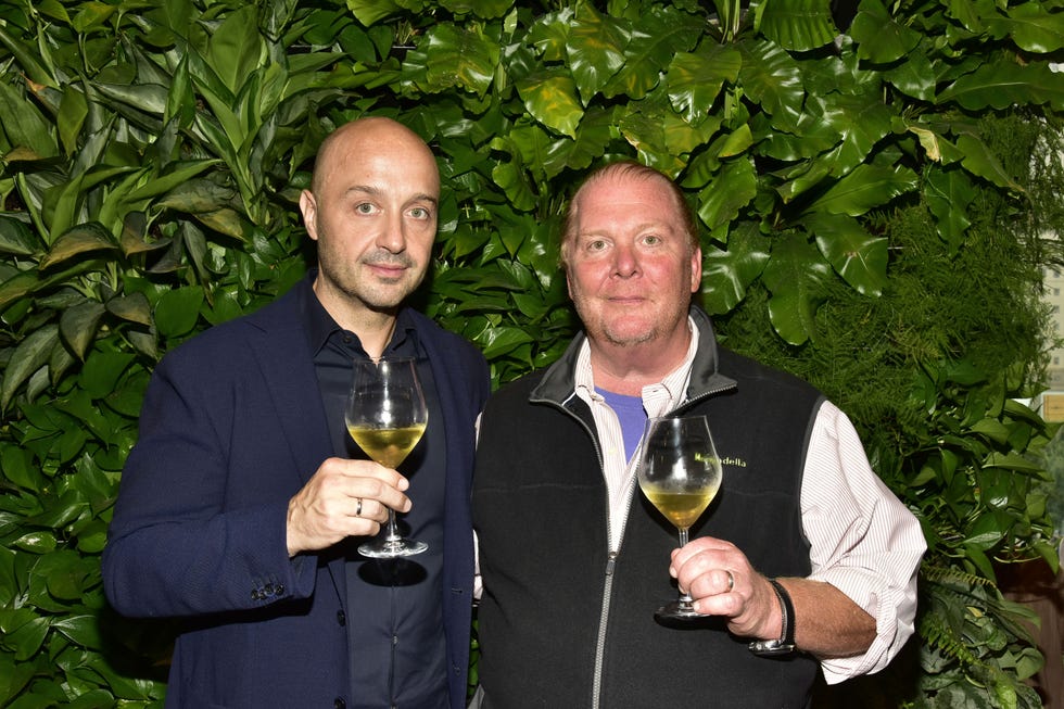 Joe Bastianich and Mario Batali at Eataly.