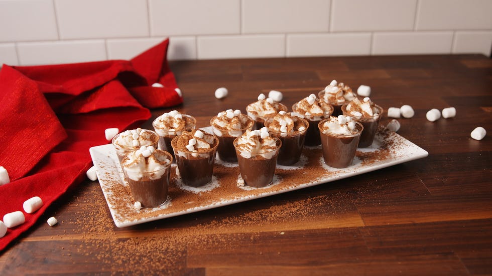 hot cocoa pudding shots horizontal
