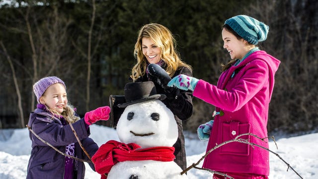 Snow, Winter, People, Playing in the snow, Fun, Child, Recreation, Smile, Leisure, Snowman, 