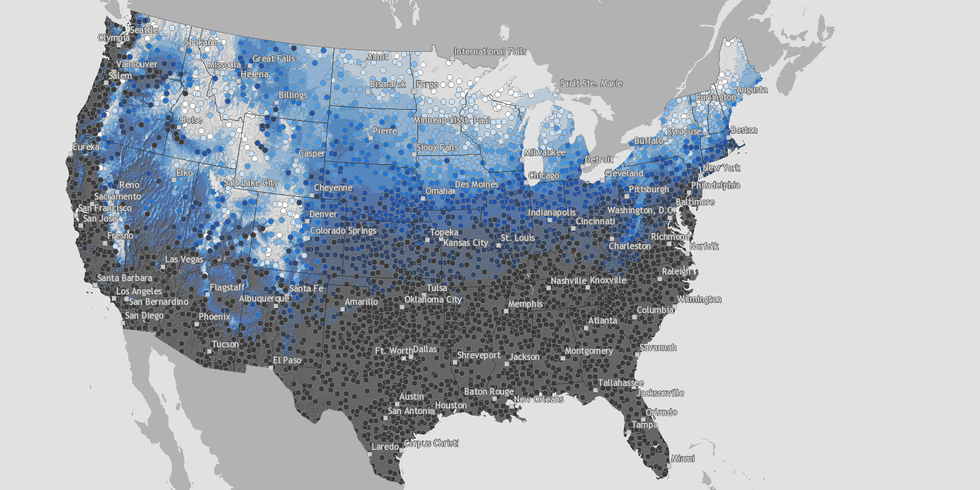 christmas snow trends