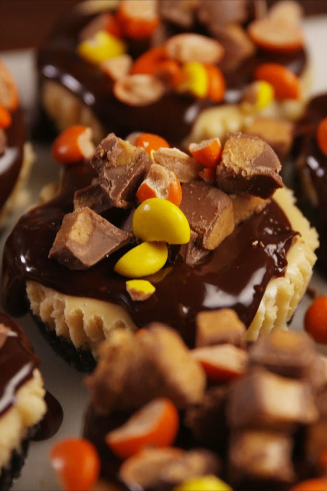 Chocolate Peanut Butter Cheesecakes