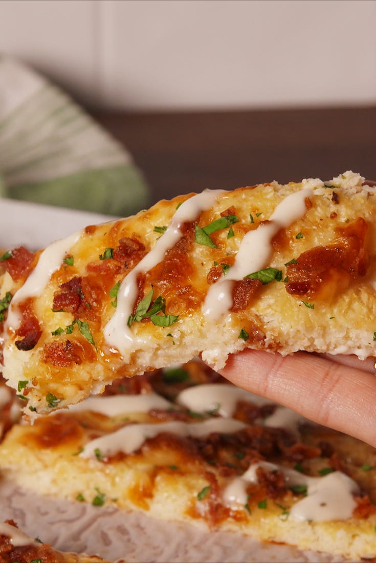 Bacon Ranch Cauli Bread Vertical