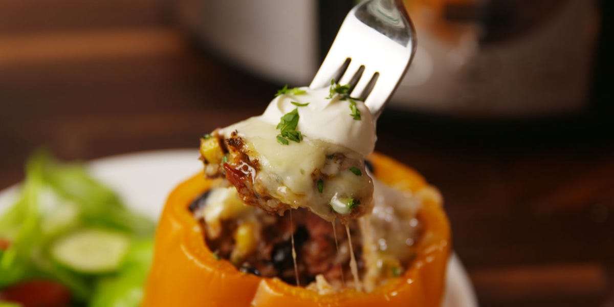 These Stuffed Peppers Let Your Crock-Pot Do All The Work