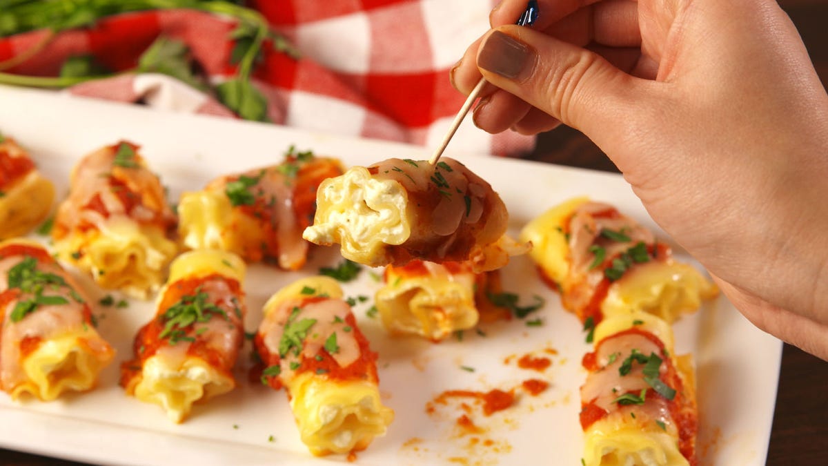Video player poster image preview for Lasagna Bites Will Disappear In Seconds