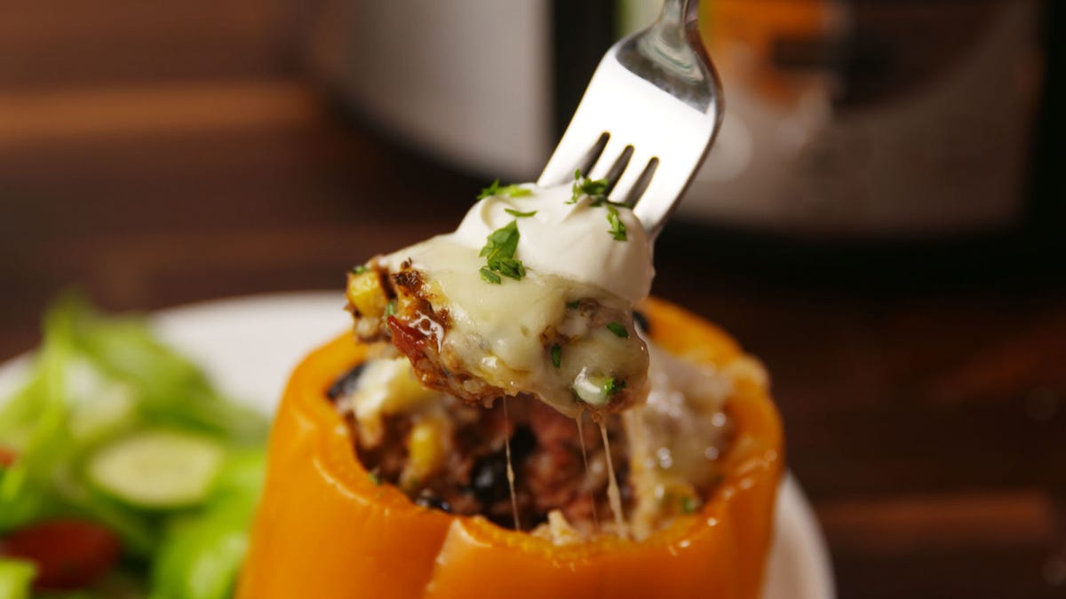 preview for Crock-Pot Stuffed Peppers Are Our New Weeknight Fav.