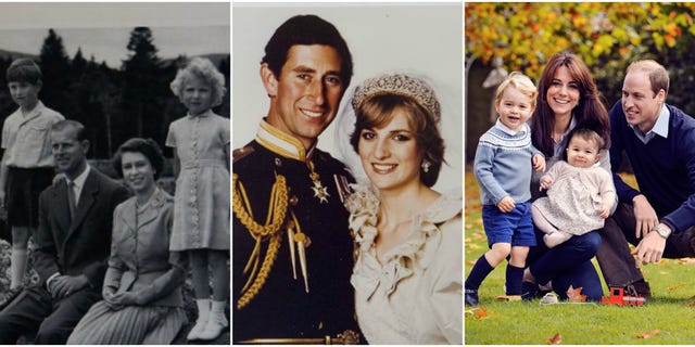 royal family christmas cards philip elizabeth charles diana kate middleton prince william george charlotte